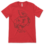 Faded Mascot - Soft Tee (Heather Red)