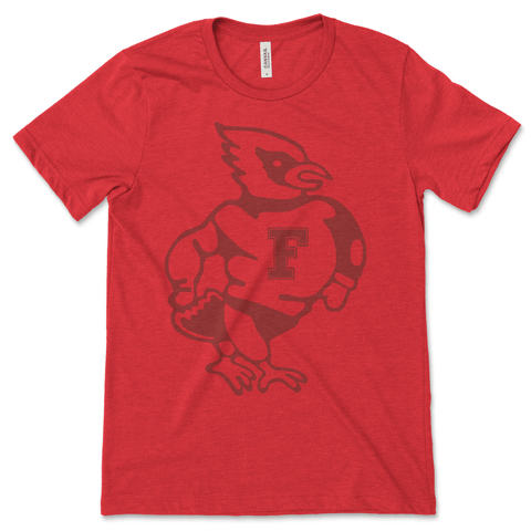 Faded Mascot - Soft Tee (Heather Red)