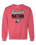 Freddie Nation - 50/50 Crew (Heather Sport Scarlet Red)