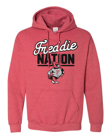 Freddie Nation - 50/50 Hoodie (Heather Sport Scarlet Red)