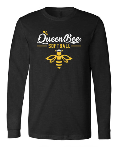 Queen Bee Softball Long Sleeve Tee